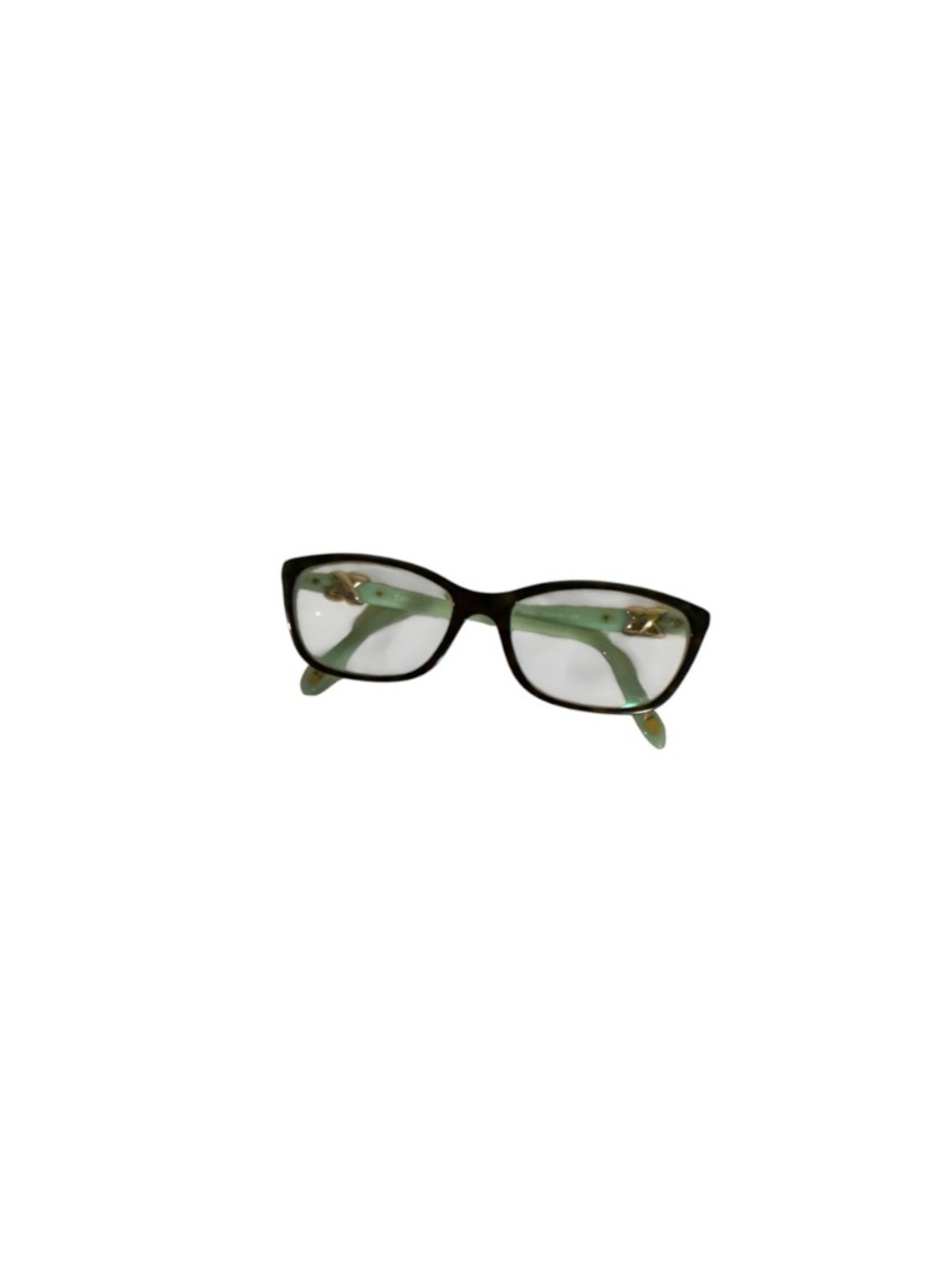 Tiffany and Co. Eye Glasses with Gold Toned X Detail